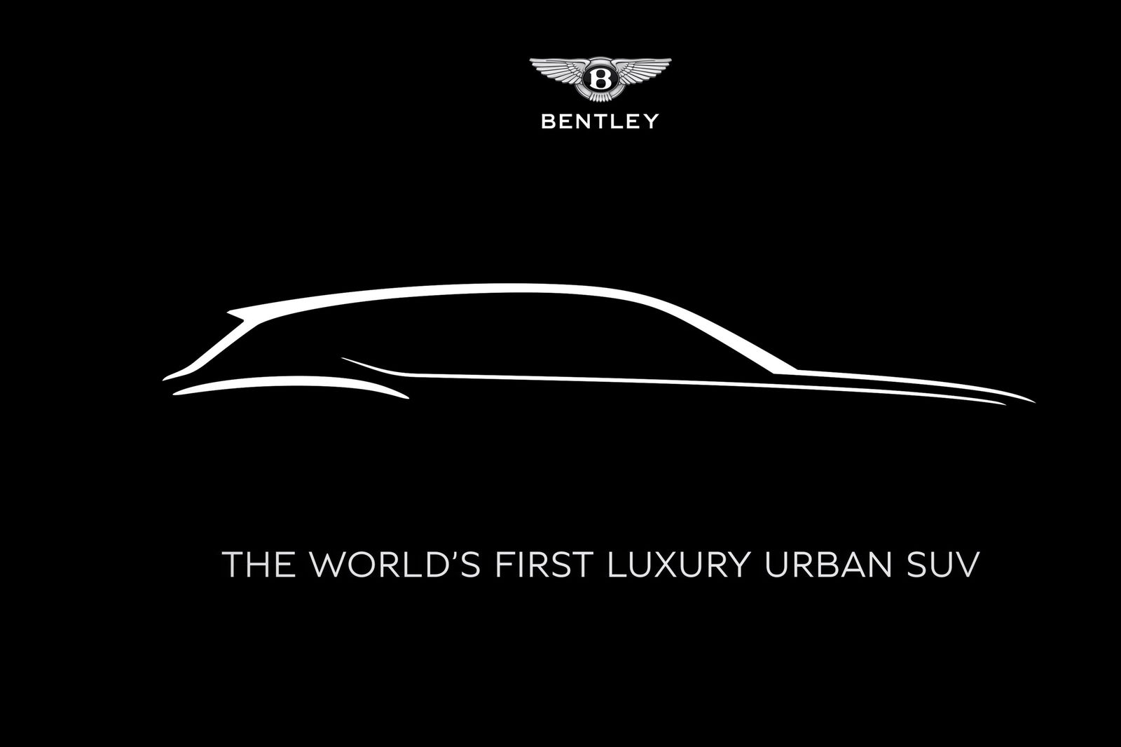 A teaser for Bentley's upcoming electric SUV